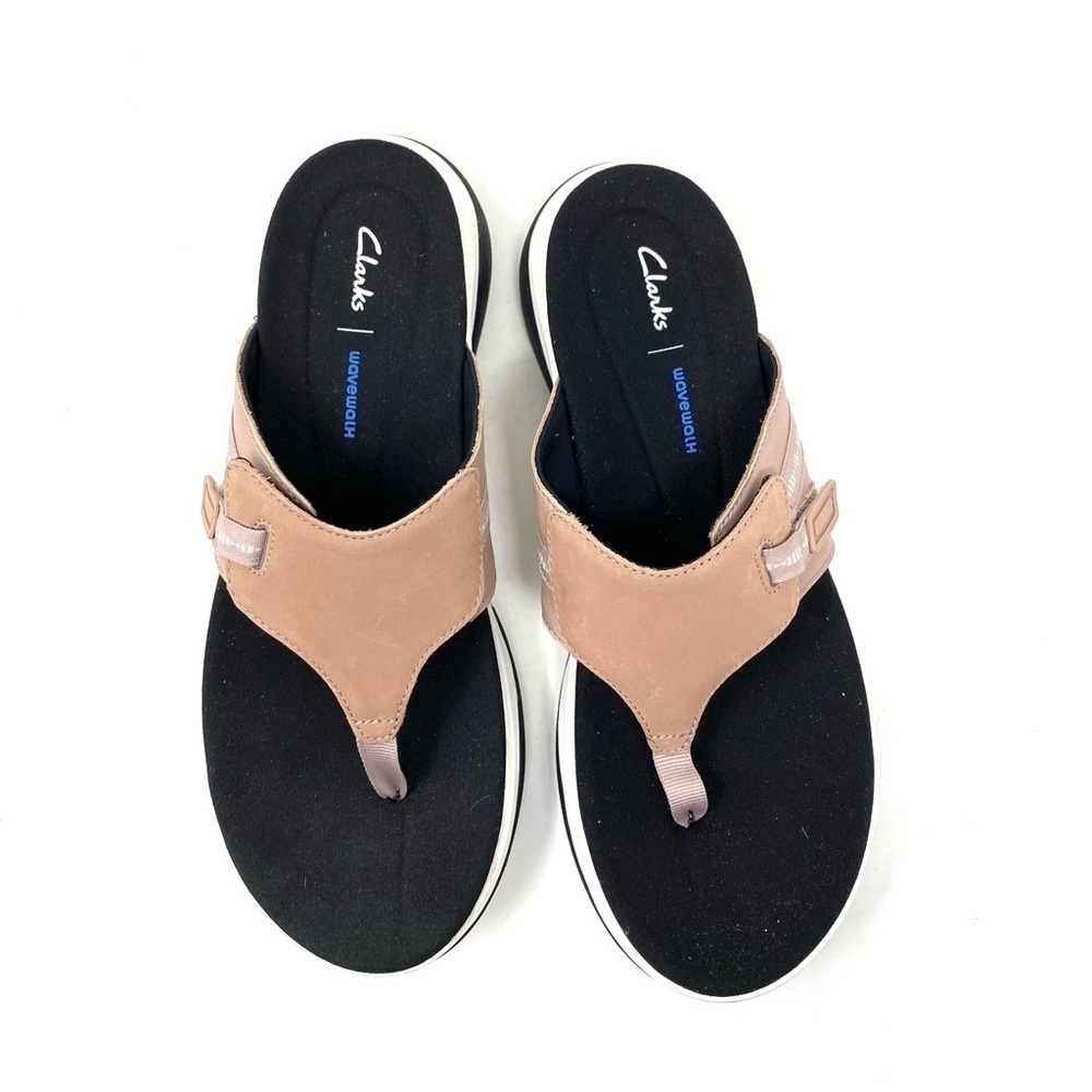 Clarks Women's Wave 2.0 Leather Sandal Dusty Pink Combination - Picture 3 of 8